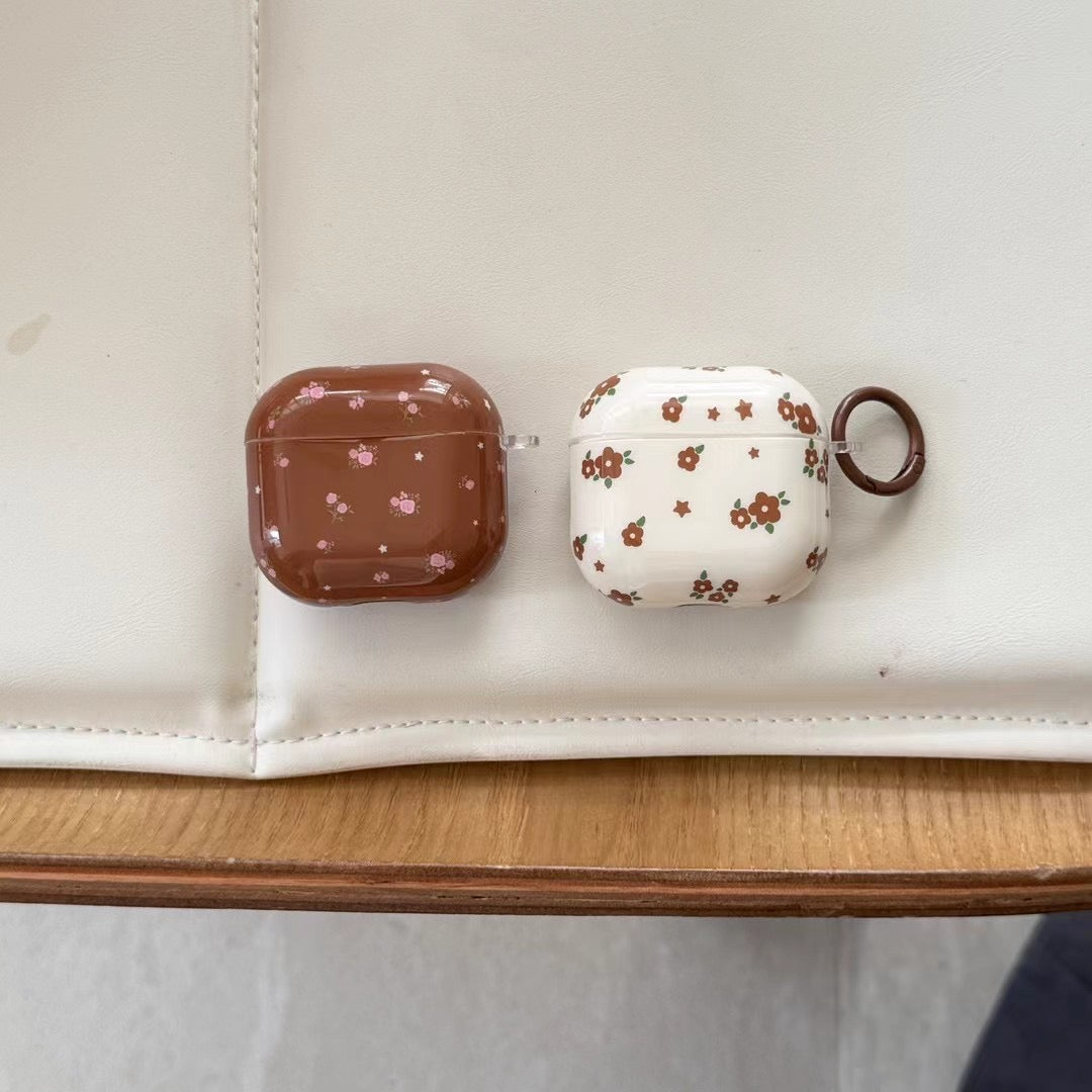 Söt blommigt AirPods-fodral